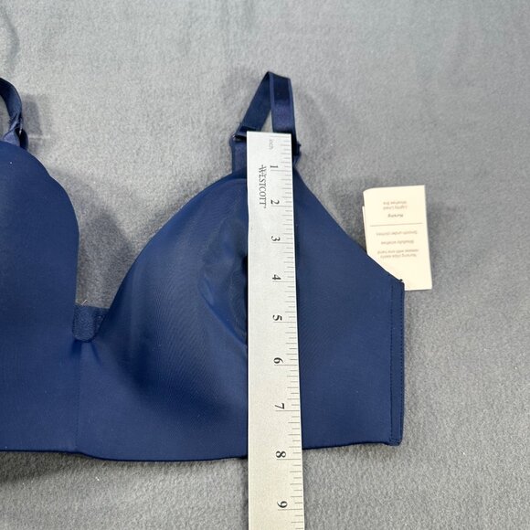 Auden Women's Size 36DD Nursing Bra Lightly Lined Wireless 2 Way Straps Blue New - Picture 10 of 14